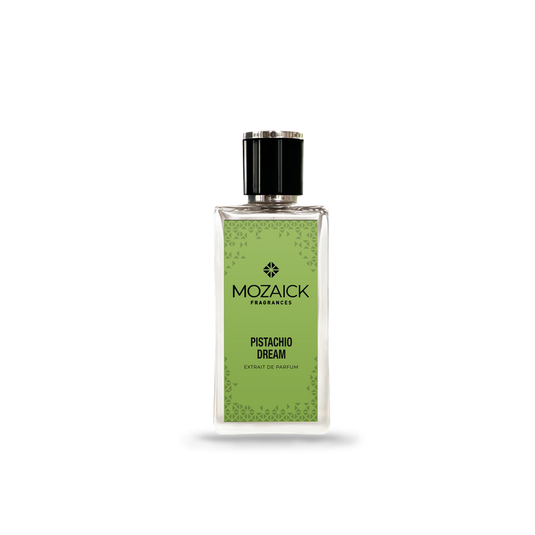 PISTACHIO DREAM Extrait de Parfum 50 ml von MOZAICK – Flakon mit grünem Etikett