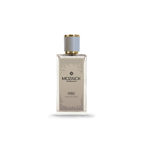 MIRIS Extrait de Parfum 50 ml von MOZAICK – Flakon mit beigem Etikett